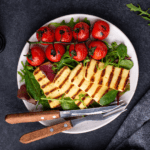 Gegrilde halloumi salade